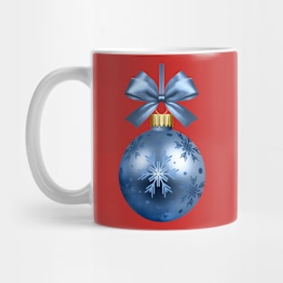 Christmas Blue Decoration Ball Mug